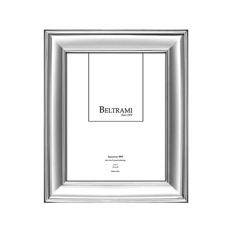 Srebrna ramka na zdjęcie  z grawerem Beltrami