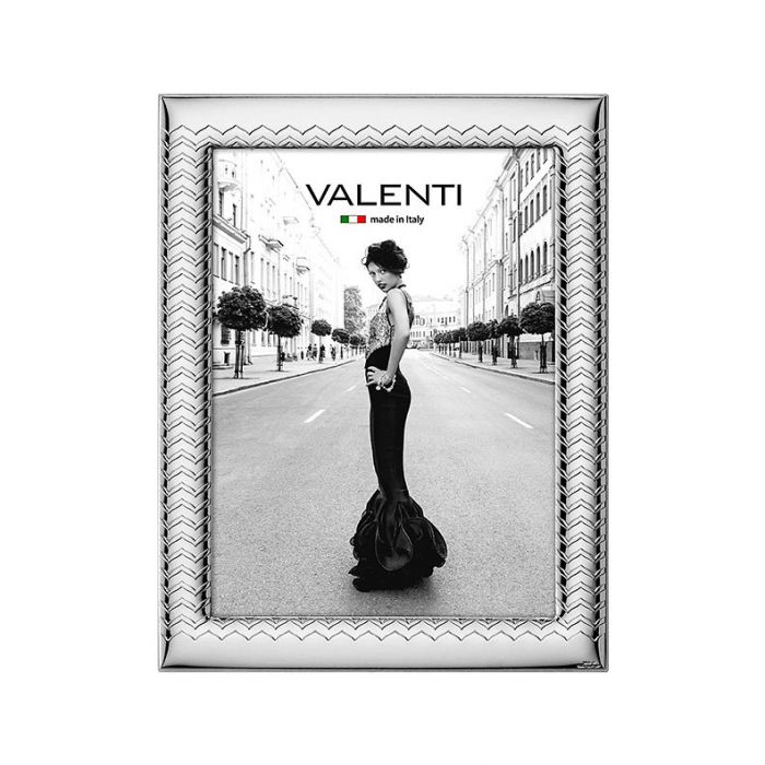 Ramka na zdjęcie pokryta srebrem z grawerem Valenti & Co