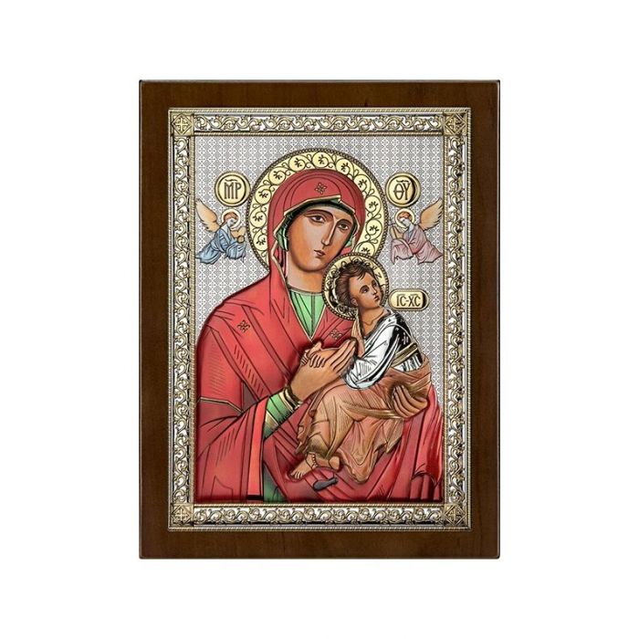 Matka Boska Nieustającej Pomocy ikona kolorowa z grawerem Beltrami