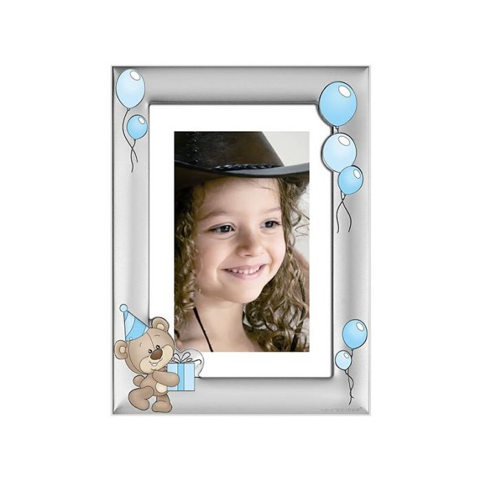 Ramka na zdjęcie dla chłopca pamiątka na chrzest lub roczek z grawerem Beltrami